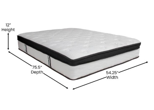 capri comfortable sleep 12 foam and innerspring mattress